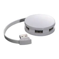 Kép 1/3 - 4 különböző bemenettel rendelkező - műanyag USB el, fehér