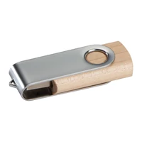 Kép 2/3 - Fa pendrive 4 GB, készletről, barna