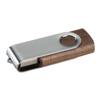 Kép 2/3 - Fa pendrive 4 GB, készletről, barna