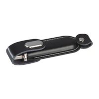 Kép 2/3 - USB Stick with leather cover 4GB, fekete