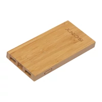 Kép 3/3 - Bambusz power bank 8000 mAh, bézs
