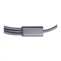 Kép 3/3 - 4 az 1-ben extra nagy töltőkábel, USB, Micro USB, , szürke