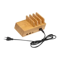 Kép 1/3 - Vezeték nélküli töltő USB porttal, bézs