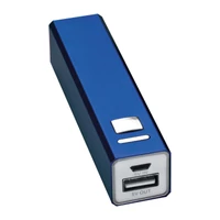 Kép 2/3 - 2200 mAh power bank fémből, kék