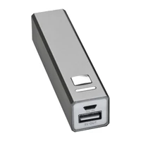 Kép 2/3 - 2200 mAh power bank fémből, szürke