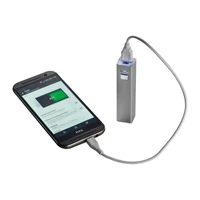 Kép 1/3 - 2200 mAh power bank fémből, szürke