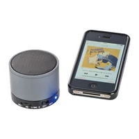 Kép 1/3 - Fém bluetooth hangszóró, szürke