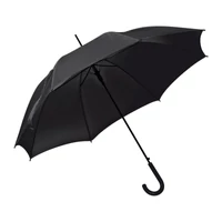 Kép 1/3 - Automata ernyő műanyag nyéllel, fekete