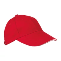 Kép 1/3 - SANDWICH baseball sapka, 6 panel, piros