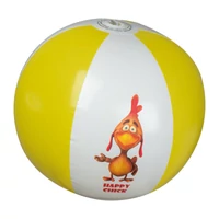 Kép 2/2 - Felfújható PVC strandlabda, sárga