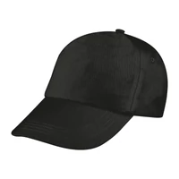 Kép 1/3 - Vászon baseball sapka, 5 panel, fekete