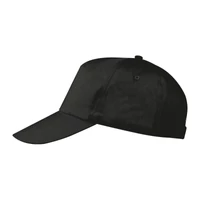 Kép 3/3 - Vászon baseball sapka, 5 panel, fekete