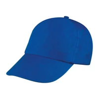 Kép 1/3 - Vászon baseball sapka, 5 panel, kék