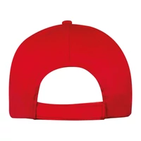 Kép 2/3 - Vászon baseball sapka, 5 panel, piros