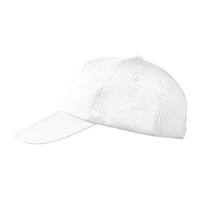 Kép 3/3 - Vászon baseball sapka, 5 panel, fehér