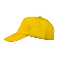 Kép 3/3 - Vászon baseball sapka, 5 panel, sárga