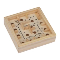 Kép 1/3 - Puzzle fa labirintus, bézs