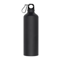 Kép 2/2 - Nagy ivópalack karabinerrel, 800 ml, fekete