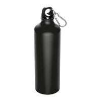 Kép 1/2 - Nagy ivópalack karabinerrel, 800 ml, fekete