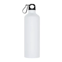 Kép 2/2 - Nagy ivópalack karabinerrel, 800 ml, fehér