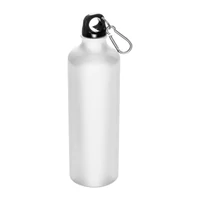 Kép 1/2 - Nagy ivópalack karabinerrel, 800 ml, fehér