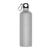 Kép 2/3 - Nagy ivópalack karabinerrel, 800 ml, szürke