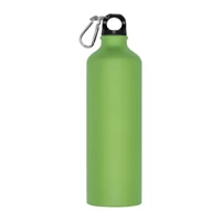 Kép 2/3 - Nagy ivópalack karabinerrel, 800 ml, világos zöld