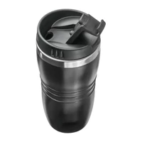 Kép 2/3 - Fém termoszbögre, 450 ml, fekete