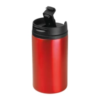 Kép 2/3 - Fém termoszbögre, 250 ml, piros