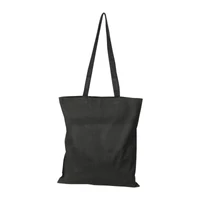Kép 1/3 - Hosszúfülű vászontáska, 140g/m², fekete
