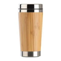 Kép 3/3 - Bambusz termoszbögre, 400 ml, bézs