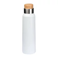 Kép 1/3 - Termosz parafa hatású kupakkal, 500 ml, fehér