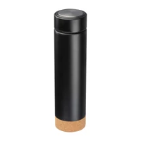 Kép 1/3 - Rozsdamentes acél termosz, 450ml, fekete