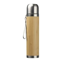 Kép 2/3 - Bambusz termosz, 500 ml, bézs