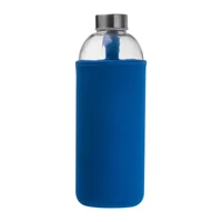 Kép 3/3 - Üveg ivópalack neoprén tokban, 1000 ml, kék
