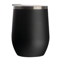 Kép 3/3 - Duplafalú vákuumszigetelt termoszbögre, 300 ml, fekete