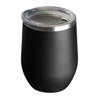 Kép 1/3 - Duplafalú vákuumszigetelt termoszbögre, 300 ml, fekete