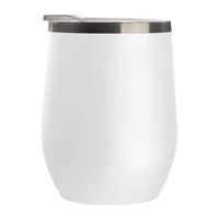 Kép 3/3 - Duplafalú vákuumszigetelt termoszbögre, 300 ml, fehér