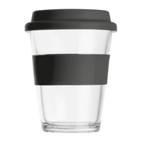 Kép 3/3 - Üvegpohár, 300 ml, fekete