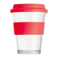 Kép 3/3 - Üvegpohár, 300 ml, piros
