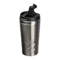 Kép 2/3 - Duplafalú termoszbögre, 400ml, szürke
