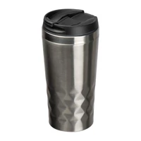 Kép 1/3 - Duplafalú termoszbögre, 400ml, szürke