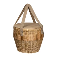 Kép 2/3 - Mark Twain rattan piknik kosár, bézs