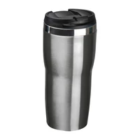 Kép 1/3 - Duplafalú rozsdamentes acél termoszbögre, 480 ml, ezüst