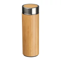 Kép 3/3 - Bambusz termosz és bögre szett, 450+350 ml, bézs