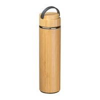Kép 3/3 - Bambusz Ivópalack, teaszűrővel, 500 ml, bézs