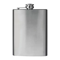 Kép 3/3 - Acél laposüveg, 237 ml, szürke