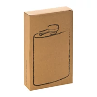 Kép 2/3 - Acél laposüveg, 104 ml, szürke