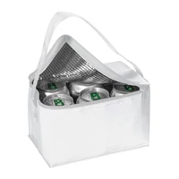 Kép 1/3 - Mini hűtőtáska vállpánttal, fehér