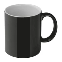 Kép 1/3 - Kerámia kávés bögre, 300 ml, fekete
